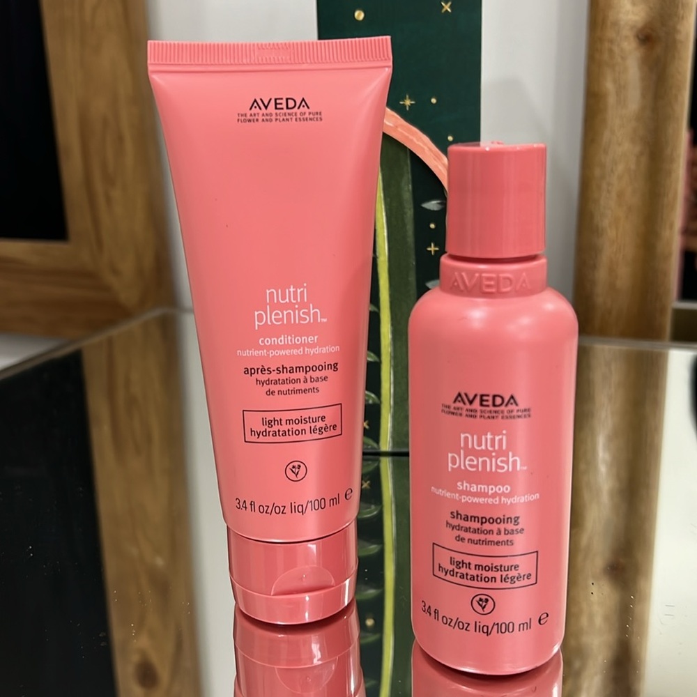 Aveda Nutriplenish Shampoo & Conditioner 3.4 Oz each. New with seals